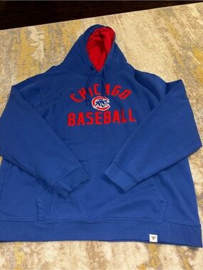 Fanatics Blue Hoodie with Red Hood Lining